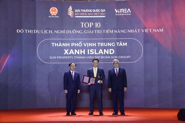 Dự án Xanh Island (Cát Bà) nhận giải thưởng "Top 10 đô thị du lịch, nghỉ dưỡng, giải trí tiềm năng nhất Việt Nam".