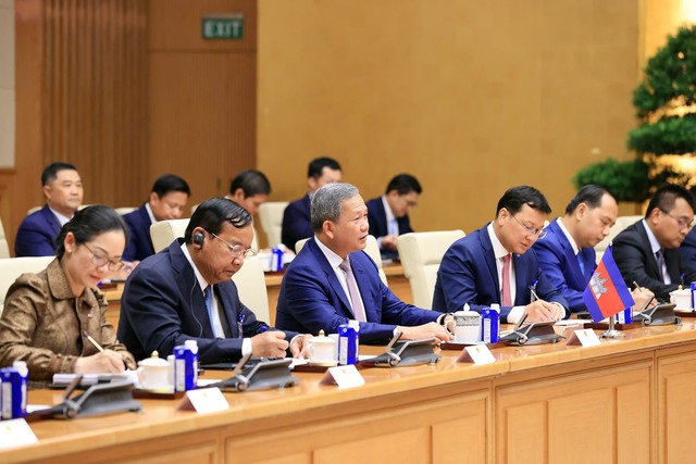 Thủ tướng Hun Manet khẳng định sẽ phối hợp tổ chức thành công các hoạt động kỷ niệm 60 năm thiết lập quan hệ ngoại giao Việt Nam - Campuchia. Ảnh: Đức Thanh. Thủ tướng Hun Manet khẳng định sẽ phối hợp tổ chức thành công các hoạt động kỷ niệm 60 năm thiết lập quan hệ ngoại giao Việt Nam - Campuchia. Ảnh: Đức Thanh.