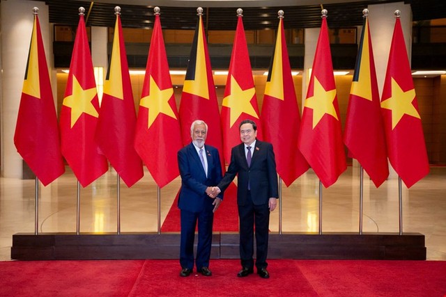 Chủ tịch Quốc hội Trần Thanh Mẫn hội kiến Thủ tướng Cộng hòa Dân chủ Timor-Leste Kay Rala Xanana Gusmão. Chủ tịch Quốc hội Trần Thanh Mẫn hội kiến Thủ tướng Cộng hòa Dân chủ Timor-Leste Kay Rala Xanana Gusmão.