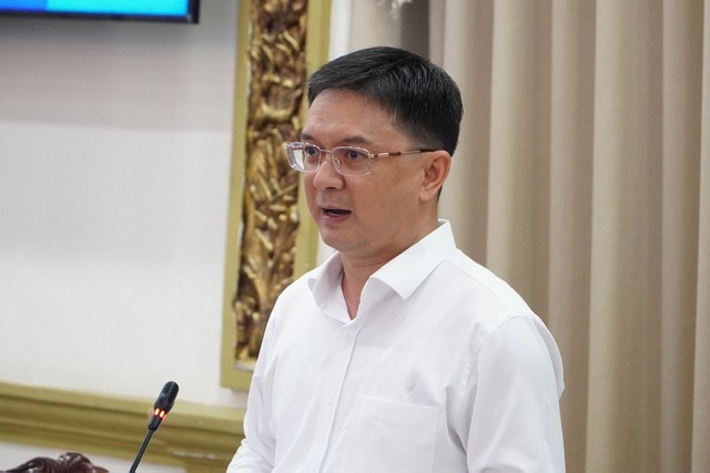 Ông Nguyễn Mạnh Cường, Phó chủ tịch UBND TP.HCM phát biểu tại hội nghị. Ảnh: LV. Ông Nguyễn Mạnh Cường, Phó chủ tịch UBND TP.HCM phát biểu tại hội nghị. Ảnh: LV.
