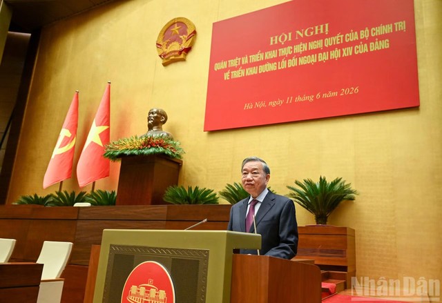 Tổng Bí thư, Chủ tịch nước Tô Lâm phát biểu chỉ đạo tại hội nghị. (Ảnh: DUY LINH) Tổng Bí thư, Chủ tịch nước Tô Lâm phát biểu chỉ đạo tại hội nghị. (Ảnh: DUY LINH)