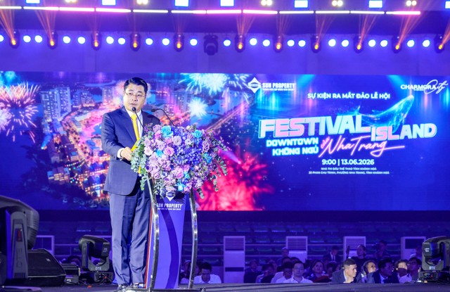 Ông Trần Tuấn Anh - Chủ tịch Sun Group Khánh Hòa phát biểu tại sự kiện. Ông Trần Tuấn Anh - Chủ tịch Sun Group Khánh Hòa phát biểu tại sự kiện.