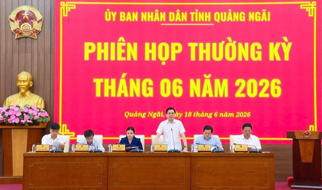 UBND tỉnh Quảng Ngãi tổ chức phiên họp thường kỳ tháng 6/2026. UBND tỉnh Quảng Ngãi tổ chức phiên họp thường kỳ tháng 6/2026.