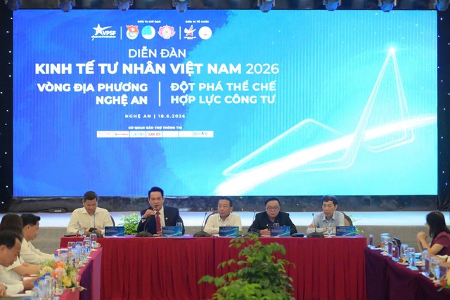 Vòng đối thoại địa phương Diễn đàn Kinh tế tư nhân Việt Nam 2026 (VPSF 2026) - Phiên đối thoại tỉnh Nghệ An diễn ra sáng 18/6 Vòng đối thoại địa phương Diễn đàn Kinh tế tư nhân Việt Nam 2026 (VPSF 2026) - Phiên đối thoại tỉnh Nghệ An diễn ra sáng 18/6