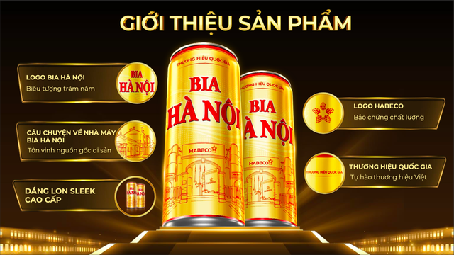 Thiết kế sản phẩm Bia Hà Nội lon sleek mới