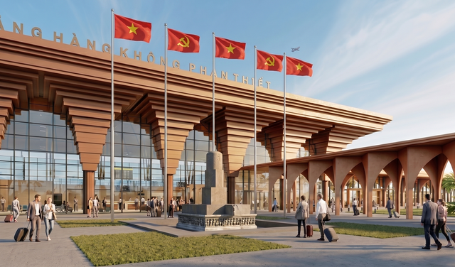 Phối cảnh Cảng hàng không dân dụng Phan Thiết Phối cảnh Cảng hàng không dân dụng Phan Thiết