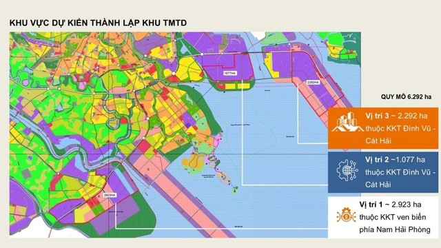 Vị trí các khu vực của Khu thương mại tự do thành phố Hải Phòng. Vị trí các khu vực của Khu thương mại tự do thành phố Hải Phòng.