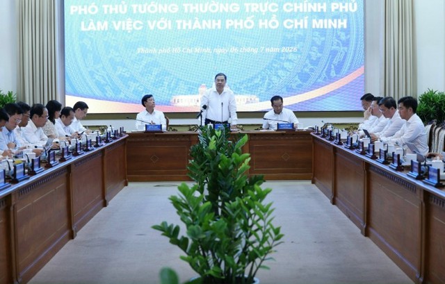 Phó Thủ tướng Thường trực Chính phủ Phạm Gia Túc làm việc với TP.HCM - Ảnh: VGP. Phó Thủ tướng Thường trực Chính phủ Phạm Gia Túc làm việc với TP.HCM - Ảnh: VGP.