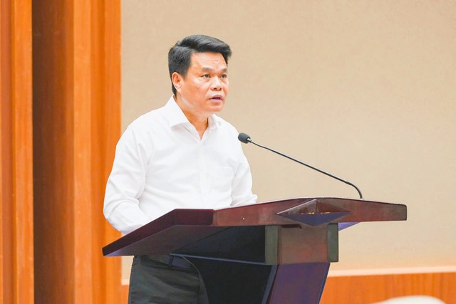 Ông Lê Ngọc Châu, Bí thư Thành ủy Hải Phòng phát biểu kết luận Hội nghị. Ông Lê Ngọc Châu, Bí thư Thành ủy Hải Phòng phát biểu kết luận Hội nghị.