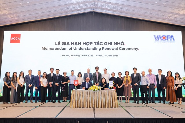ACCA và VACPA gia hạn hợp tác, thúc đẩy minh bạch cho thị trường tài chính xanh. Ảnh: ACCA Việt Nam ACCA và VACPA gia hạn hợp tác, thúc đẩy minh bạch cho thị trường tài chính xanh. Ảnh: ACCA Việt Nam