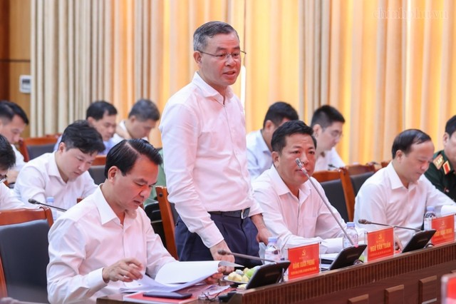 Bộ trưởng Bộ Tài chính Ngô Văn Tuấn phát biểu tại cuộc làm việc- Ảnh: VGP/ Bộ trưởng Bộ Tài chính Ngô Văn Tuấn phát biểu tại cuộc làm việc- Ảnh: VGP/