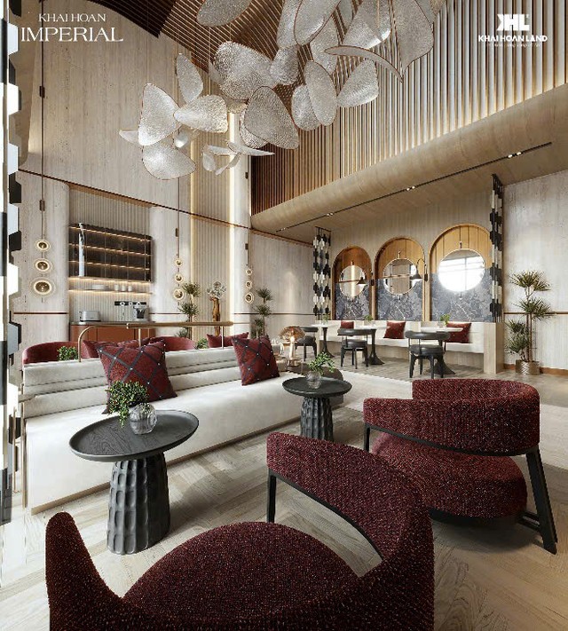 Khải Hoàn Imperial được tư vấn thiết kế bởi Dewan Architects &amp; Engineers, vật liệu bàn giao từ các thương hiệu quốc tế như Duravit, Grohe, Bosch, Hafele, An Cường…