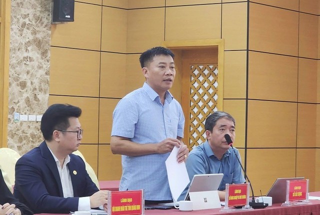 Ông Ngọc Thái Hoàng, Phó Giám đốc Sở Nông nghiệp và Môi trường tỉnh Quảng Ninh chia sẻ tại buổi thông tin báo chí thường kỳ. Ảnh Tiến Dũng Ông Ngọc Thái Hoàng, Phó Giám đốc Sở Nông nghiệp và Môi trường tỉnh Quảng Ninh chia sẻ tại buổi thông tin báo chí thường kỳ. Ảnh Tiến Dũng