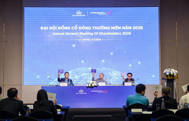 Đại hội biểu quyết thông qua các tờ trình và định hướng chiến lược phát triển của CMC giai đoạn 2026-2030.