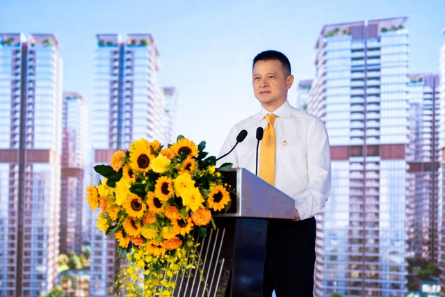 Ông Đặng Minh Trường, Chủ tịch HĐQT Tập đoàn Sun Group, phát biểu tại Lễ khởi động. Ảnh: Ánh Dương Ông Đặng Minh Trường, Chủ tịch HĐQT Tập đoàn Sun Group, phát biểu tại Lễ khởi động. Ảnh: Ánh Dương