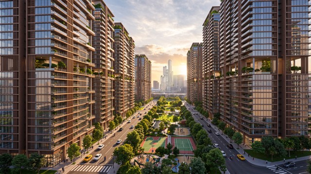 Tổ hợp nhà ở xã hội An Thới ưu tiên diện tích cho không gian xanh và tiện ích công cộng Tổ hợp nhà ở xã hội An Thới ưu tiên diện tích cho không gian xanh và tiện ích công cộng