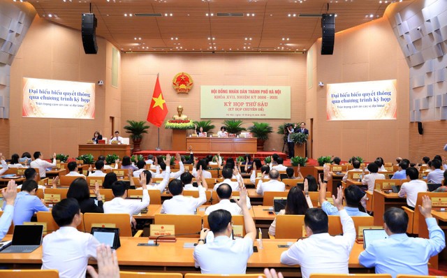 Quang cảnh kỳ họp thứ 6, HĐND TP. Hà Nội khóa XVII. Quang cảnh kỳ họp thứ 6, HĐND TP. Hà Nội khóa XVII.