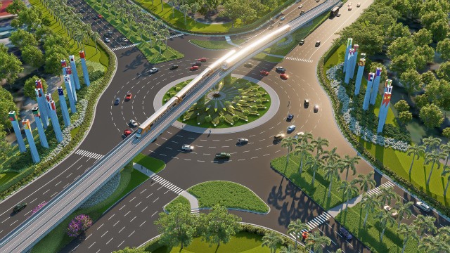 Phối cảnh LRT Phú Quốc - tuyến đường sắt nhẹ đầu tiên của Việt Nam do Sun Group đầu tư Phối cảnh LRT Phú Quốc - tuyến đường sắt nhẹ đầu tiên của Việt Nam do Sun Group đầu tư