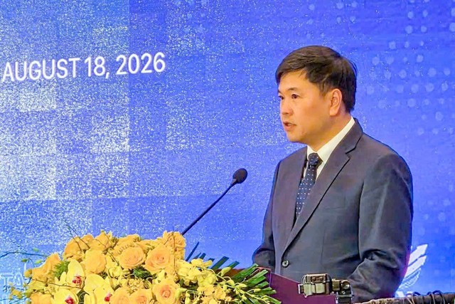 Ông Hoàng Minh Cường, Phó chủ tịch UBND TP. Hải Phòng phát biểu tại Lễ công bố Bộ chỉ số đánh giá kết quả thực hiện các hiệp định thương mại tự do của các địa phương năm 2025. Ảnh: Nguyễn Lan Ông Hoàng Minh Cường, Phó chủ tịch UBND TP. Hải Phòng phát biểu tại Lễ công bố Bộ chỉ số đánh giá kết quả thực hiện các hiệp định thương mại tự do của các địa phương năm 2025. Ảnh: Nguyễn Lan