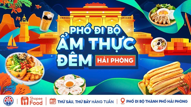 TP. Hải Phòng sẽ tổ chức chương trình “Phố đi bộ ẩm thực đêm thành phố Hải Phòng” tại khu vực Dải vườn hoa Trung tâm và Nhà hát thành phố