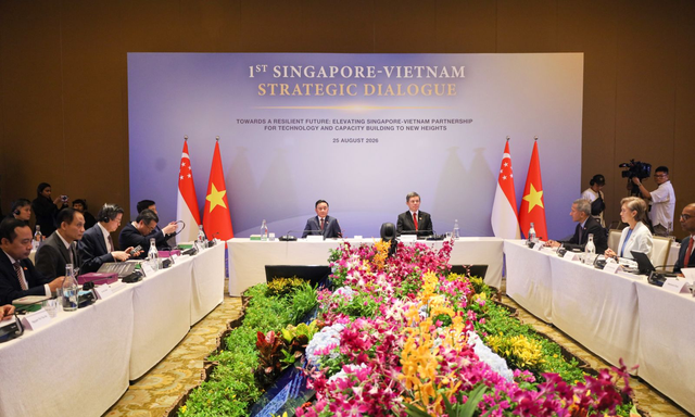 Quang cảnh Đối thoại Chiến lược Việt Nam - Singapore lần thứ nhất.