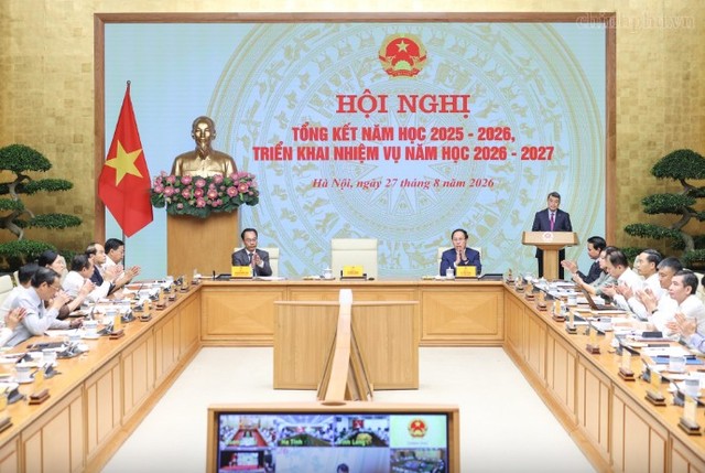 Thủ tướng Lê Minh Hưng: Ngành giáo dục đã nỗ lực lớn, quyết tâm cao và đạt nhiều kết quả quan trọng với 8 kết quả nổi bật - Ảnh: chinhphu.vn.