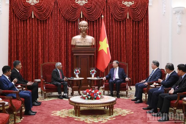 Quang cảnh buổi tiếp. Ảnh: Đăng Khoa/BND. Quang cảnh buổi tiếp. Ảnh: Đăng Khoa/BND.