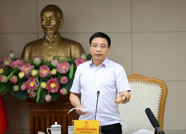 Phó Thủ tướng Nguyễn Văn Thắng phát biểu kết luận cuộc họp - Ảnh chinhphu.vn Phó Thủ tướng Nguyễn Văn Thắng phát biểu kết luận cuộc họp - Ảnh chinhphu.vn