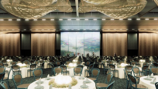 Ballroom tại Trung tâm Hội nghị và Triển lãm APEC với khả năng phục vụ các chương trình quốc tế quy mô lớn. Ballroom tại Trung tâm Hội nghị và Triển lãm APEC với khả năng phục vụ các chương trình quốc tế quy mô lớn.