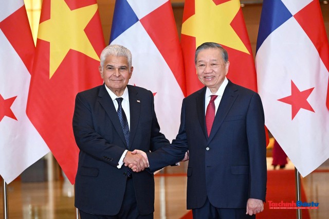 Tổng Bí thư, Chủ tịch nước Tô Lâm và Tổng thống Panama José Raúl Mulino.