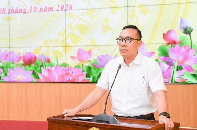 Ông Trần Phú Lộc Thành, Quyền Giám đốc Sở Tài chính TP. Cần Thơ thông tin về tình hình kinh tế - xã hội thành phố 9 tháng đầu năm 2026 Ông Trần Phú Lộc Thành, Quyền Giám đốc Sở Tài chính TP. Cần Thơ thông tin về tình hình kinh tế - xã hội thành phố 9 tháng đầu năm 2026