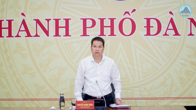 Chủ tịch UBND thành phố Đà Nẵng Nguyễn Mạnh Hùng phát biểu tại buổi làm việc. Chủ tịch UBND thành phố Đà Nẵng Nguyễn Mạnh Hùng phát biểu tại buổi làm việc.