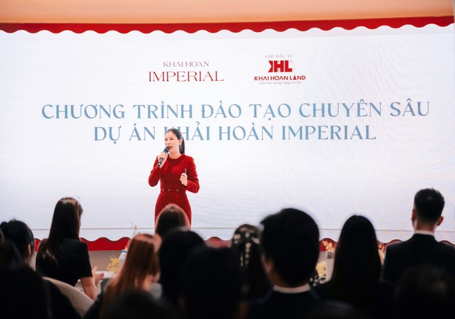 Đại diện Chủ đầu tư Khải Hoàn Land mang đến những chia sẻ chuyên sâu về định hướng chiến lược và kế hoạch triển khai Khải Hoàn Imperial trong giai đoạn mới.