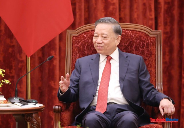 Tổng Bí thư, Chủ tịch nước Tô Lâm phát biểu tại buổi tiếp. Tổng Bí thư, Chủ tịch nước Tô Lâm phát biểu tại buổi tiếp.