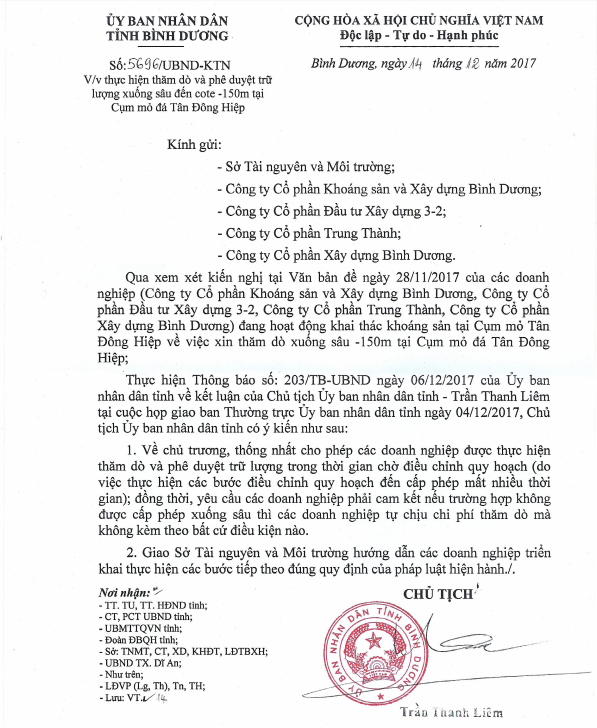 KSB được chấp thuận chủ trương tiếp tục thăm dò khai thác mỏ Tân Đông Hiệp ảnh 1