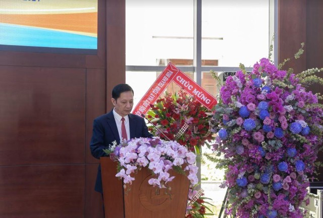 Chủ tịch HĐQT - ông Trịnh Xuân Lâm phát biểu tại Lễ chào sàn