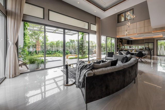 Thiết kế lệch tầng giúp tận dụng ánh sáng, gió tự nhiên, tối ưu điều hòa không khí (Ảnh thực tế)