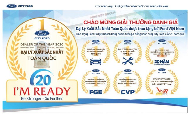 City Auto nhận về những thanh tựu và giải thưởng danh giá.