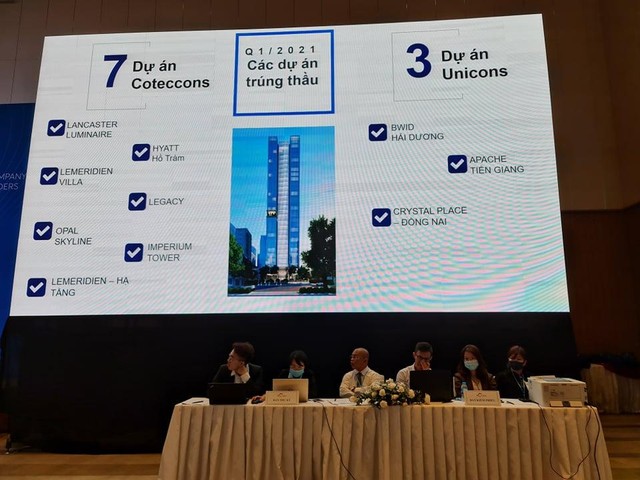 Từ tháng 1 đến tháng 3/2021, Coteccons Group trúng thầu 10 dự án, trong đó Unicons là 3 dự án Từ tháng 1 đến tháng 3/2021, Coteccons Group trúng thầu 10 dự án, trong đó Unicons là 3 dự án