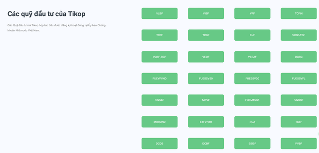 Giới thiệu của Tikop về các đối tác hợp tác
