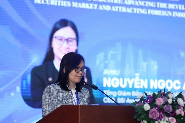 Bà Nguyễn Ngọc Anh, Tổng giám đốc Công ty TNHH Quản Lý Quỹ SSI (SSIAM) . Ảnh: Lê Toàn