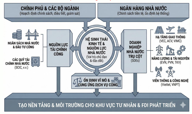 Hệ sinh thái nguồn lực của Nhà nước. Nguồn: CTCK Rồng Việt tổng hợp