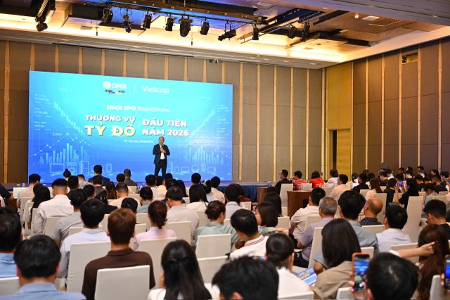 Toàn cảnh buổi roadshow IPO Điện Máy Xanh tại Hà Nội chiều 28/5/2026.