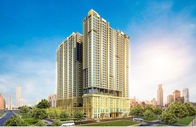 Phối cảnh dự án The Park Avenue (Tp HCM). Đây là một trong những dự án đánh dấu sự trở lại thị trường bất động sản của Tập đoàn Novaland.