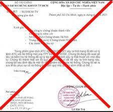 Công văn giả mạo HOSE.