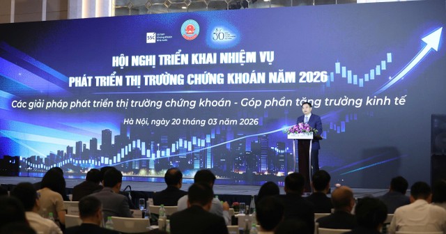 Bộ trưởng Nguyễn Văn Thắng phát biểu tại hội nghị. Ảnh: Dũng Minh