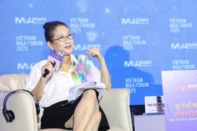 Bà Võ Hà Duyên, Chủ tịch, Công ty Luật VILAF nêu quan điểm (Ảnh: Lê Toàn)