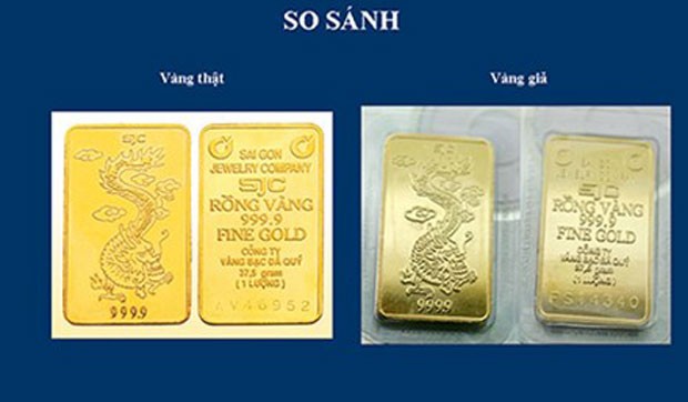 Phát hiện 300 lượng vàng nhái SJC ảnh 1