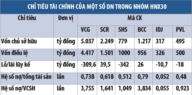 Những “ông lớn” đuối sức trong HNX30 ảnh 1