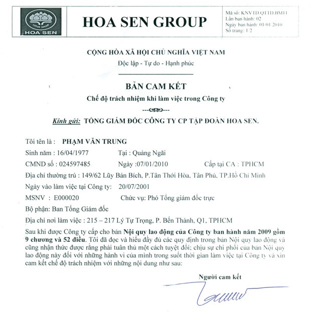 Hoa Sen và cựu CEO: Hai bên cùng kiện! ảnh 1